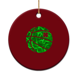 Lucky Shamrock Basketball Ceramic Ornament Clover Irish St Patrick's Day Sport Lover TS02 1pc Red Print Your Wear