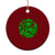 Lucky Shamrock Basketball Ceramic Ornament Clover Irish St Patrick's Day Sport Lover TS02 1pc Red Print Your Wear