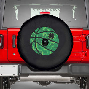 Lucky Shamrock Basketball Spare Tire Cover Clover Irish St Patrick's Day Sport Lover TS02 Black Print Your Wear