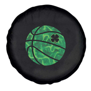 Lucky Shamrock Basketball Spare Tire Cover Clover Irish St Patrick's Day Sport Lover TS02 Print Your Wear