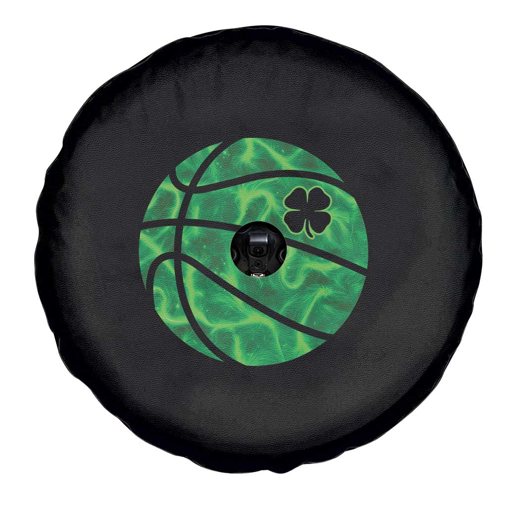 Lucky Shamrock Basketball Spare Tire Cover Clover Irish St Patrick's Day Sport Lover TS02 Print Your Wear