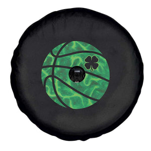 Lucky Shamrock Basketball Spare Tire Cover Clover Irish St Patrick's Day Sport Lover TS02 Print Your Wear