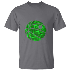 Lucky Shamrock Basketball T Shirt Clover Irish St Patrick's Day Sport Lover TS02 Charcoal Print Your Wear