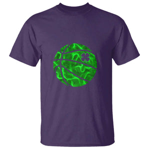 Lucky Shamrock Basketball T Shirt Clover Irish St Patrick's Day Sport Lover TS02 Purple Print Your Wear