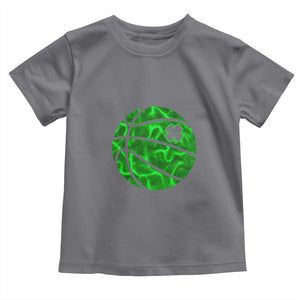Lucky Shamrock Basketball Toddler T Shirt Clover Irish St Patrick's Day Sport Lover TS02 Charcoal Print Your Wear