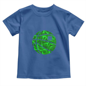 Lucky Shamrock Basketball Toddler T Shirt Clover Irish St Patrick's Day Sport Lover TS02 Royal Blue Print Your Wear