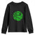 Lucky Shamrock Basketball Youth Sweatshirt Clover Irish St Patrick's Day Sport Lover TS02 Black Print Your Wear