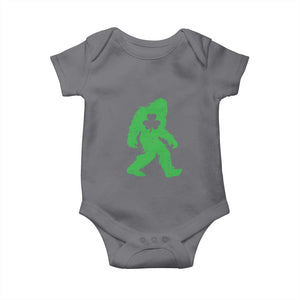 St Patricks Day Bigfoot Baby Onesie Sasquatch Lucky Shamrock TS02 Charcoal Print Your Wear