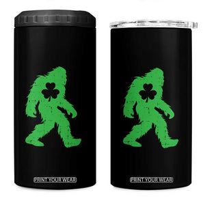 St Patricks Day Bigfoot 4 in 1 Can Cooler Tumbler Sasquatch Lucky Shamrock TS02 One Size: 16 oz Black Print Your Wear