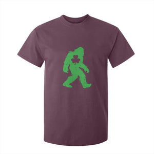 St Patricks Day Bigfoot T Shirt For Kid Sasquatch Lucky Shamrock TS02 Maroon Print Your Wear