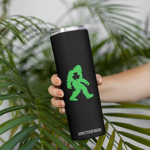 St Patricks Day Bigfoot Skinny Tumbler Sasquatch Lucky Shamrock TS02 Print Your Wear