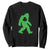St Patricks Day Bigfoot Sweatshirt Sasquatch Lucky Shamrock TS02 Black Print Your Wear