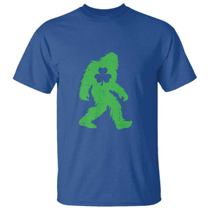 St Patricks Day Bigfoot T Shirt Sasquatch Lucky Shamrock TS02 Royal Blue Print Your Wear
