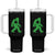 St Patricks Day Bigfoot Tumbler With Handle Sasquatch Lucky Shamrock TS02 One Size: 40 oz Black Print Your Wear