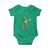 Dabbing Leprechaun Football Baby Onesie St Patricks Day Sports Lover TS02 Irish Green Print Your Wear