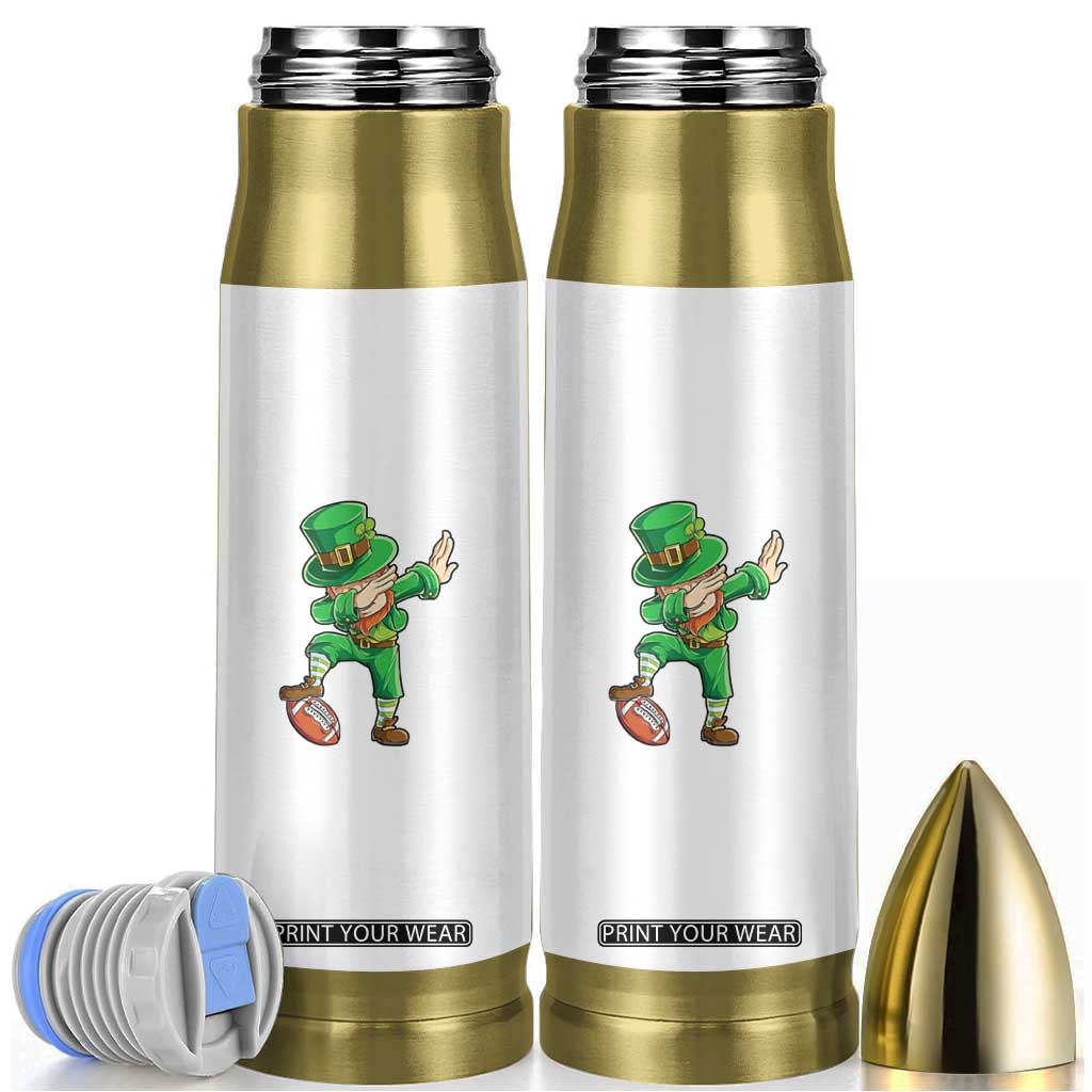 Dabbing Leprechaun Football Bullet Tumbler St Patricks Day Sports Lover TS02 White Print Your Wear