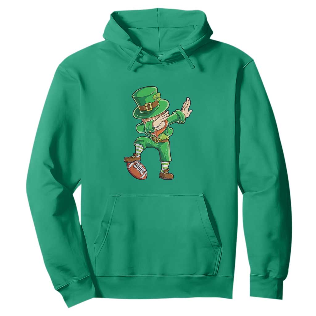 Dabbing Leprechaun Football Hoodie St Patricks Day Sports Lover TS02 Irish Green Print Your Wear