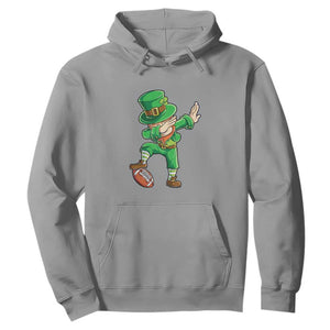 Dabbing Leprechaun Football Hoodie St Patricks Day Sports Lover TS02 Sport Gray Print Your Wear