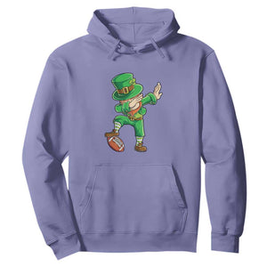 Dabbing Leprechaun Football Hoodie St Patricks Day Sports Lover TS02 Violet Print Your Wear