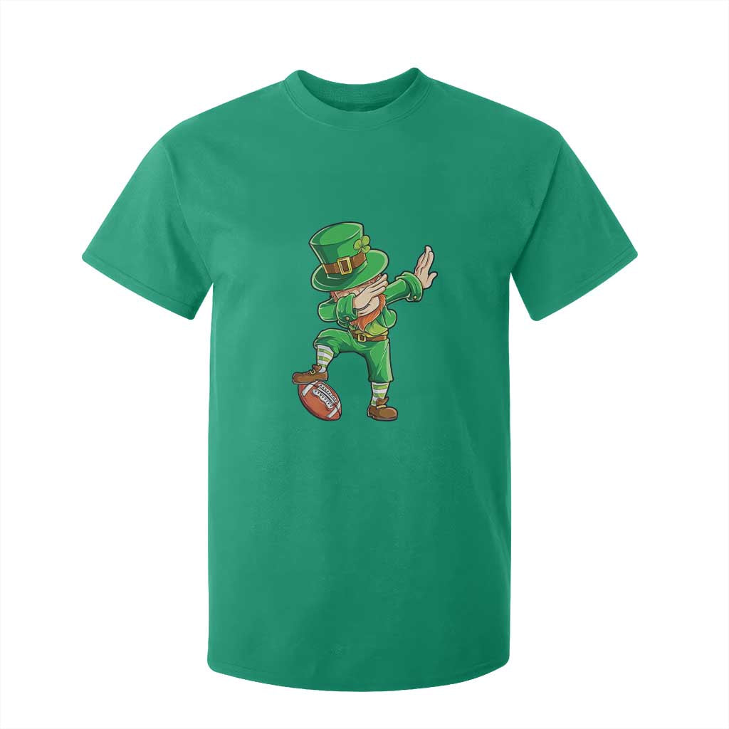 Dabbing Leprechaun Football T Shirt For Kid St Patricks Day Sports Lover TS02 Irish Green Print Your Wear