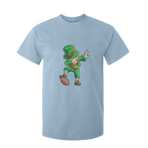 Dabbing Leprechaun Football T Shirt For Kid St Patricks Day Sports Lover TS02 Light Blue Print Your Wear