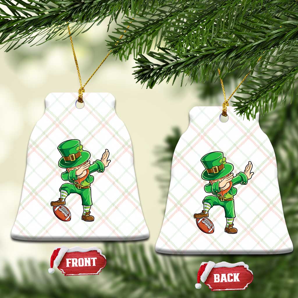 Dabbing Leprechaun Football Ceramic Ornament St Patricks Day Sports Lover TS02 Print Your Wear