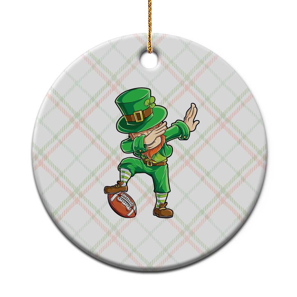 Dabbing Leprechaun Football Ceramic Ornament St Patricks Day Sports Lover TS02 1pc Christmas Plaid Print Your Wear
