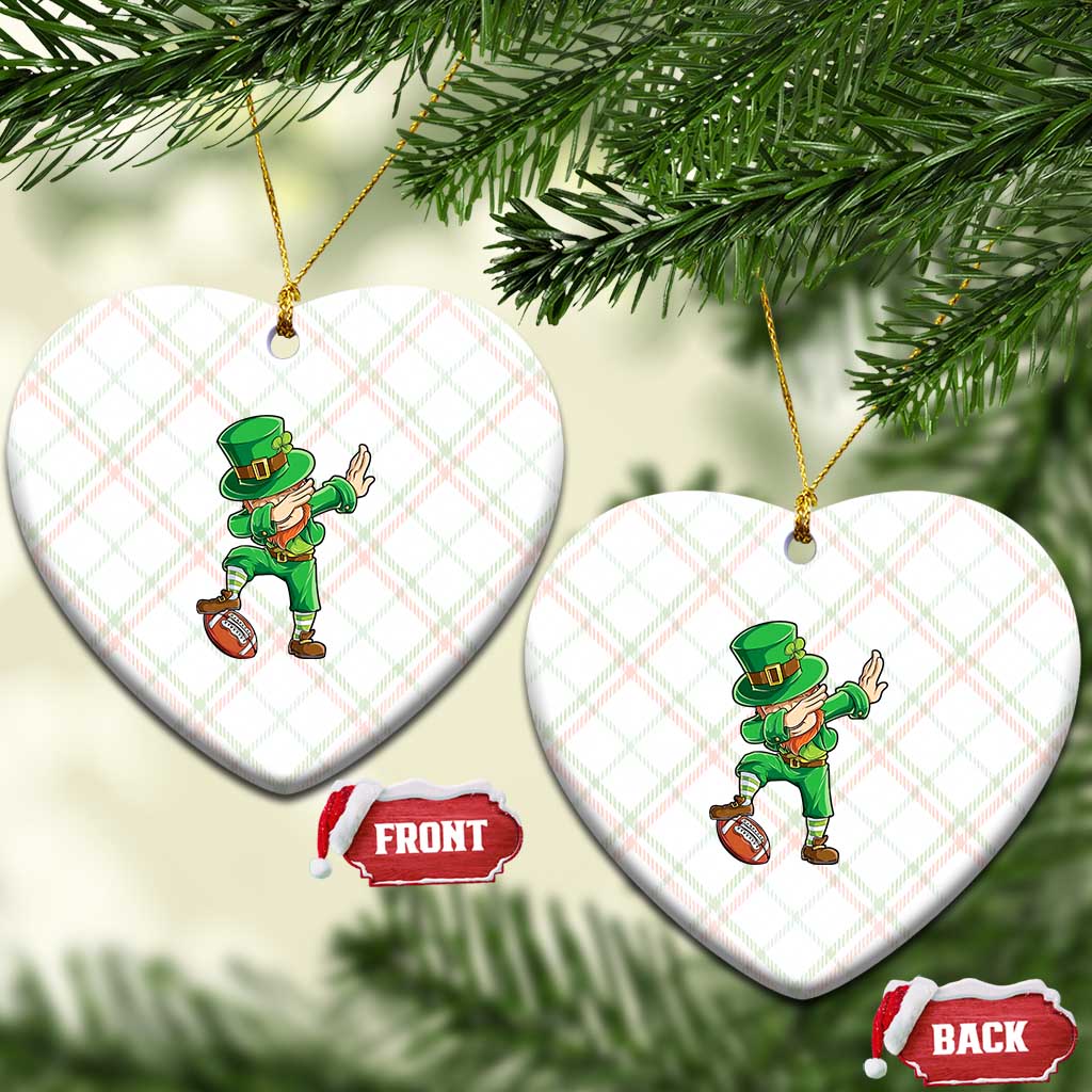 Dabbing Leprechaun Football Ceramic Ornament St Patricks Day Sports Lover TS02 Print Your Wear