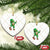 Dabbing Leprechaun Football Ceramic Ornament St Patricks Day Sports Lover TS02 Print Your Wear