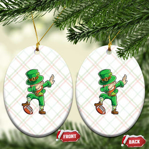 Dabbing Leprechaun Football Ceramic Ornament St Patricks Day Sports Lover TS02 Print Your Wear