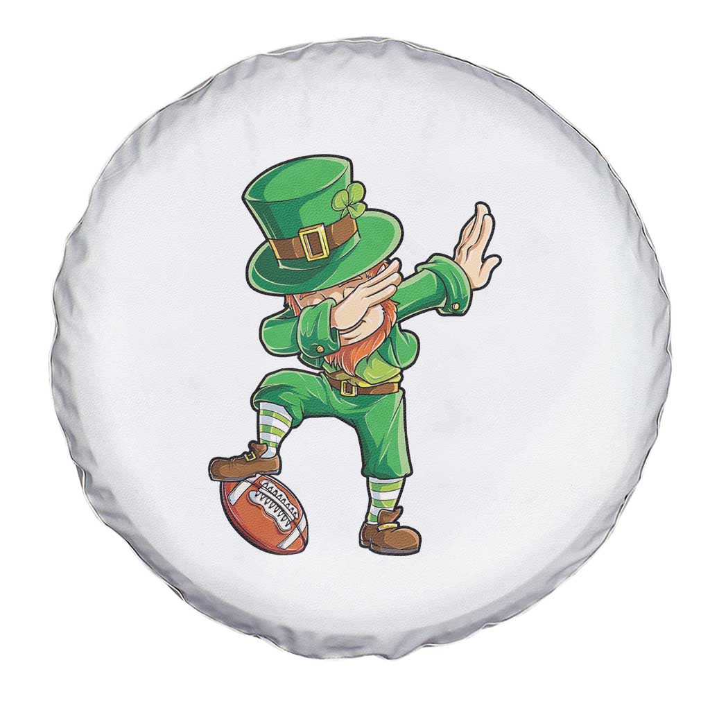 Dabbing Leprechaun Football Spare Tire Cover St Patricks Day Sports Lover TS02 Print Your Wear