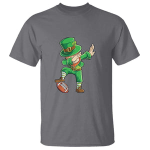 Dabbing Leprechaun Football T Shirt St Patricks Day Sports Lover TS02 Charcoal Print Your Wear