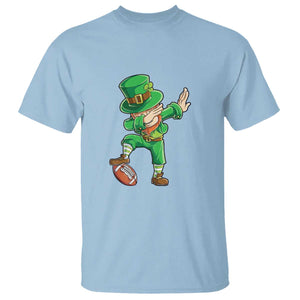 Dabbing Leprechaun Football T Shirt St Patricks Day Sports Lover TS02 Light Blue Print Your Wear