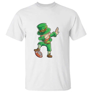 Dabbing Leprechaun Football T Shirt St Patricks Day Sports Lover TS02 White Print Your Wear