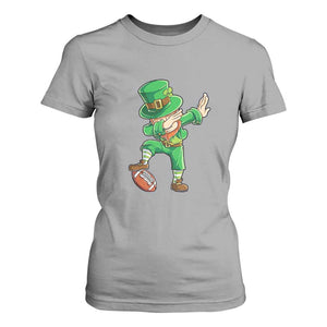Dabbing Leprechaun Football T Shirt For Women St Patricks Day Sports Lover TS02 Sport Gray Print Your Wear