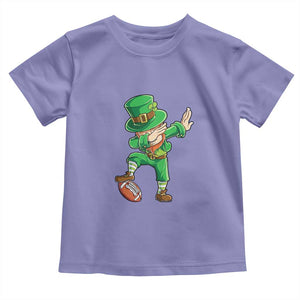Dabbing Leprechaun Football Toddler T Shirt St Patricks Day Sports Lover TS02 Violet Print Your Wear