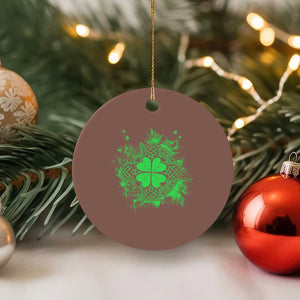 Celtic Knot Irish Shamrock Ceramic Ornament St Patricks Day TS02 1pc Mocha Print Your Wear