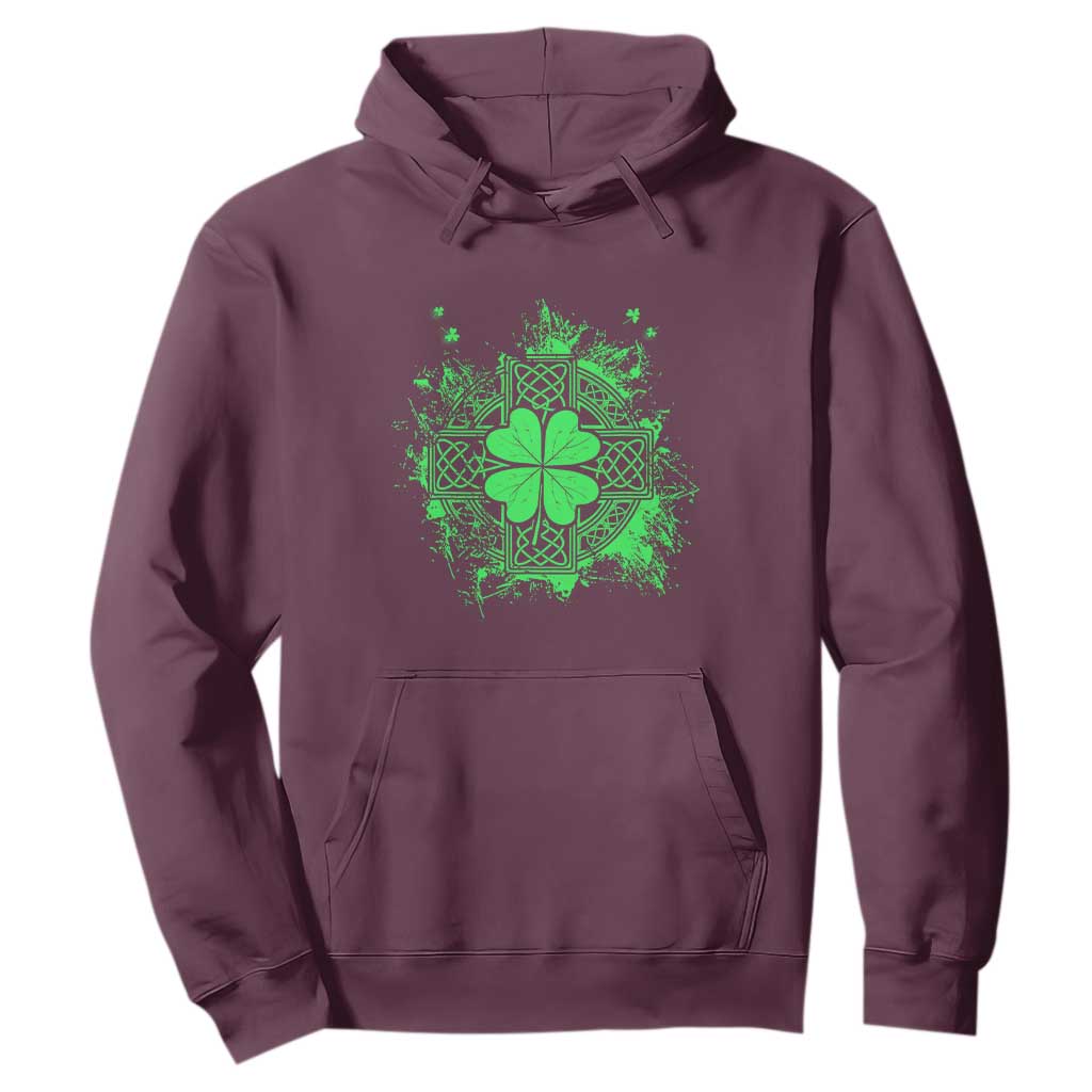 Celtic Knot Irish Shamrock Hoodie St Patricks Day TS02 Maroon Print Your Wear