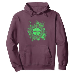 Celtic Knot Irish Shamrock Hoodie St Patricks Day TS02 Maroon Print Your Wear