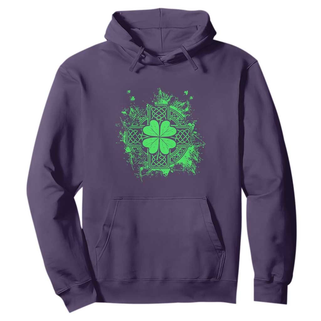 Celtic Knot Irish Shamrock Hoodie St Patricks Day TS02 Purple Print Your Wear