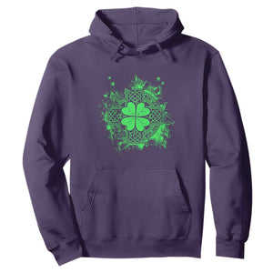 Celtic Knot Irish Shamrock Hoodie St Patricks Day TS02 Purple Print Your Wear