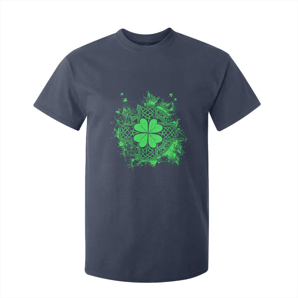 Celtic Knot Irish Shamrock T Shirt For Kid St Patricks Day TS02 Navy Print Your Wear
