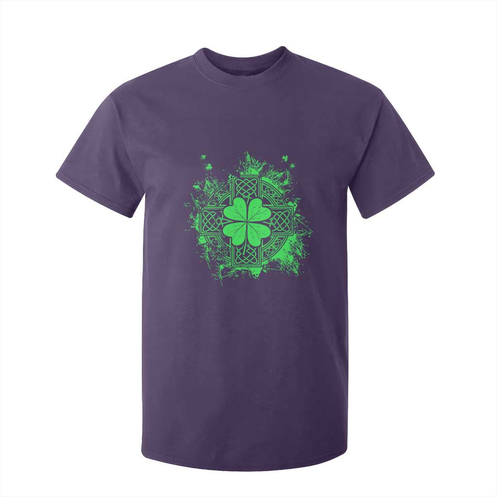 Celtic Knot Irish Shamrock T Shirt For Kid St Patricks Day TS02 Purple Print Your Wear