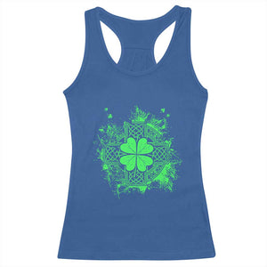 Celtic Knot Irish Shamrock Racerback Tank Top St Patricks Day TS02 Royal Blue Print Your Wear