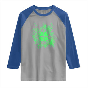 Celtic Knot Irish Shamrock Raglan Shirt St Patricks Day TS02 Sport Gray Royal Print Your Wear