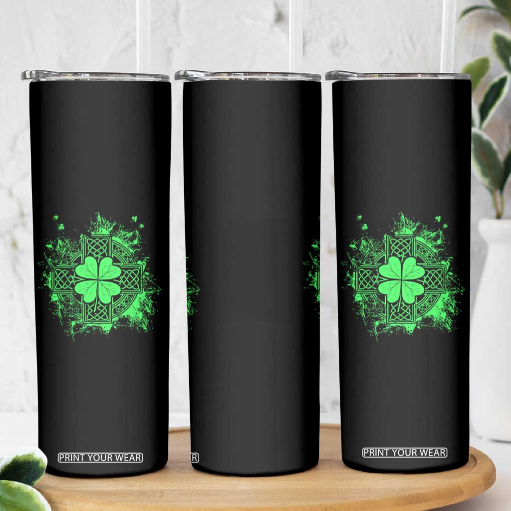 Celtic Knot Irish Shamrock Skinny Tumbler St Patricks Day TS02 Print Your Wear