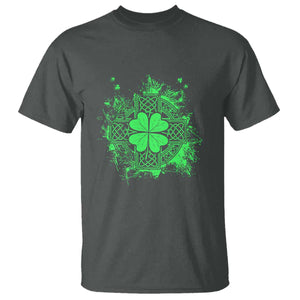 Celtic Knot Irish Shamrock T Shirt St Patricks Day TS02 Dark Heather Print Your Wear