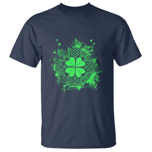 Celtic Knot Irish Shamrock T Shirt St Patricks Day TS02 Navy Print Your Wear