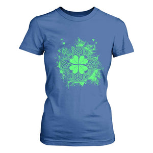 Celtic Knot Irish Shamrock T Shirt For Women St Patricks Day TS02 Royal Blue Print Your Wear