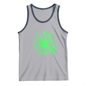 Celtic Knot Irish Shamrock Tank Top St Patricks Day TS02 Athletic Heather Navy Print Your Wear